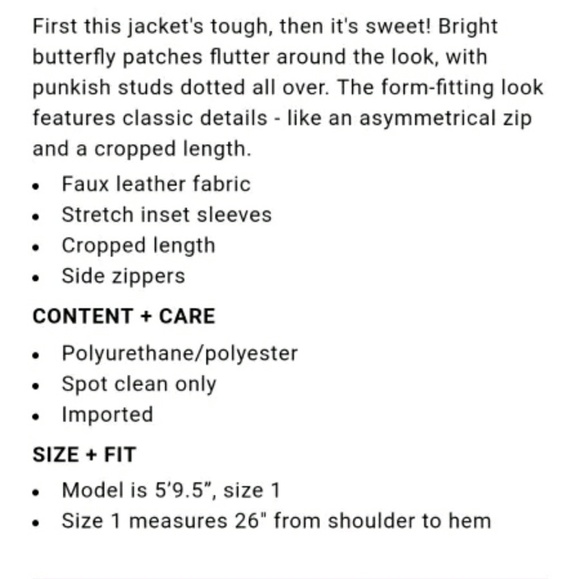 *SOLD* New! 3x Torrid Floral Studded Jacket - Picture 5 of 8